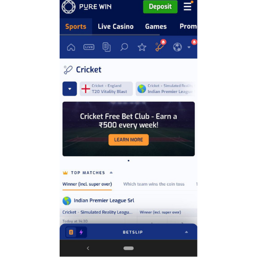pure win screen cricket app1