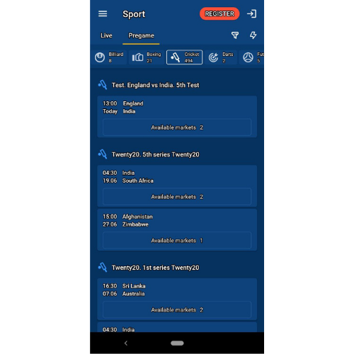 Mostbet review cricket app